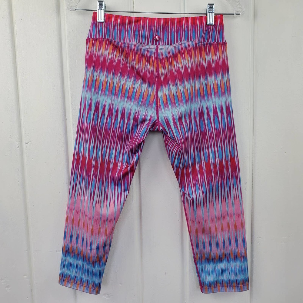Prana Roxanne Festival Yoga Cropped Capri Leggings Womens Size Medium - Picture 4 of 7